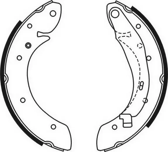 Гальмівна колодка CITROEN BERLINGO RENAULT ESPACE III, LAGUNA I, MEGANE I, MEGANE SCÉNIC, SCENIC I 1.4-3.0 09.95-10.05 ABE C0R030ABE (фото 1)