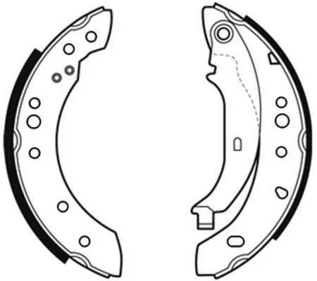 Гальмівна колодка PEUGEOT 206 RENAULT CLIO II, CLIO III, CLIO IV, MODUS, SANDERO/STEPWAY II, THALIA III, TWINGO II 0.9-1.6 09.98- ABE C0R032ABE (фото 1)