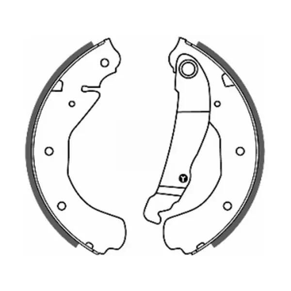 Гальмівна колодка OPEL ASCONA C, KADETT D, KADETT E, KADETT E COMBO, MANTA B, SENATOR A, VECTRA A, VECTRA B 1.2-2.3D 08.77-08.96 ABE C0X003ABE (фото 1)