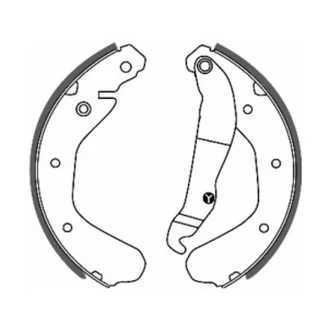 Гальмівна колодка OPEL CORSA A, CORSA A TR, KADETT D, KADETT E, KADETT E COMBO 1.0-1.7D 08.79-07.94 ABE C0X005ABE