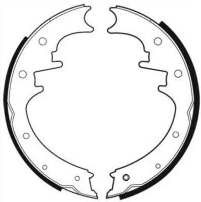 Гальмівна колодка JEEP CHEROKEE, COMANCHE, GRAND CHEROKEE I 2.1D-5.2 10.84-01.08 ABE C0Y011ABE (фото 1)