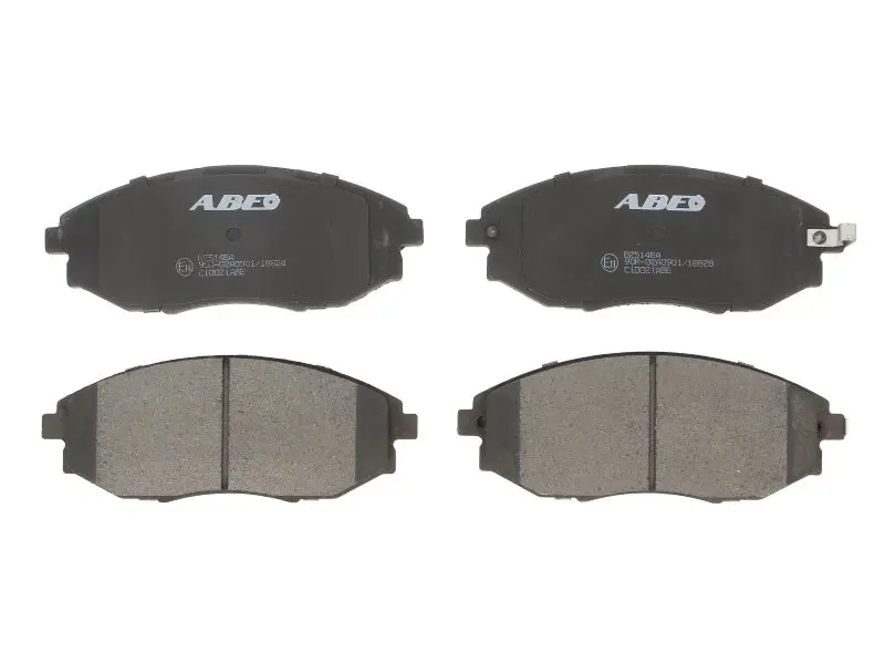 Комплект гальмівних колодок передн, CHEVROLET EPICA, NUBIRA, ZAFIRA 1.6LPG-2.5 04.01-12.11 ABE C10021ABE (фото 1)
