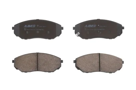 Комплект гальмівних колодок передн, KIA SORENTO I 2.4-3.5 08.02-12.11 ABE C10317ABE