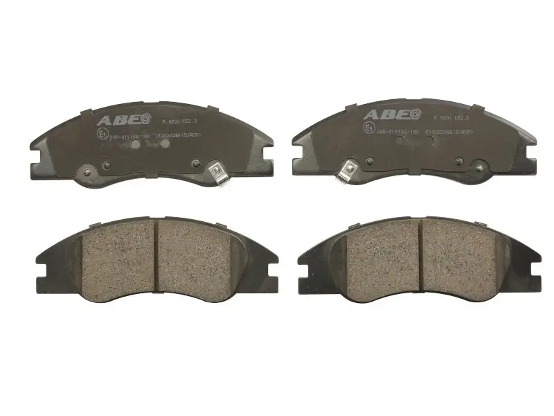 Комплект гальмівних колодок передн, KIA CERATO I, CERATO II, CERATO KOUP III, RIO I 1.3-2.0D 08.00- ABE C10322ABE (фото 1)