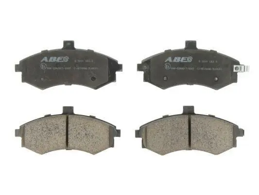 Комплект гальмівних колодок передн, HYUNDAI ELANTRA III, MATRIX KIA CERATO I 1.5D-2.0D 06.00-08.10 ABE C10515ABE (фото 1)