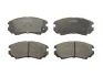 Комплект гальмівних колодок передн, HYUNDAI ACCENT I, COUPE II, ELANTRA III, ELANTRA IV, GALLOPER II, I30, IX35, SONATA III, SONATA IV, SONATA V, TIBURON, TUCSON KIA CARENS III 1.3-2.7 05.93- ABE C10518ABE (фото 1)