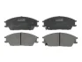 Комплект гальмівних колодок передн, HONDA ACCORD II HYUNDAI ACCENT, ACCENT I, ACCENT II, ACCENT III, ELANTRA III, GETZ, LANTRA I, LANTRA II, PONY, PONY / EXCEL, S 1.1-2.0 09.83-12.10 ABE C10522ABE (фото 1)