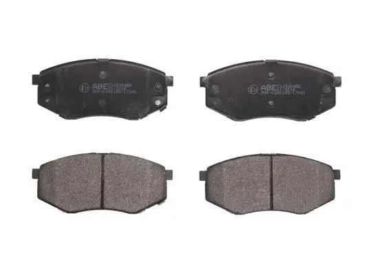 Комплект гальмівних колодок передн, HYUNDAI GETZ, I30, IX20, IX35, SONATA VI, TUCSON KIA SOUL I, SOUL II 1.3-2.4 09.04-12.20 ABE C10530ABE (фото 1)