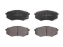 Комплект гальмівних колодок передн, HYUNDAI GETZ, I30, IX20, IX35, SONATA VI, TUCSON KIA SOUL I, SOUL II 1.3-2.4 09.04-12.20 ABE C10530ABE (фото 1)