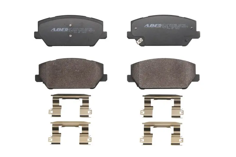 Комплект гальмівних колодок передн, HYUNDAI I30, IX35, KONA KIA OPTIMA, XCEED 1.0-2.0D 08.09- ABE C10537ABE (фото 1)