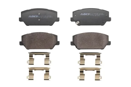 Комплект гальмівних колодок передн, HYUNDAI I30, IX35, KONA KIA OPTIMA, XCEED 1.0-2.0D 08.09- ABE C10537ABE