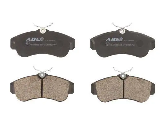 Комплект гальмівних колодок передн, NISSAN ALMERA I, ALMERA II, PRIMERA, PULSAR, SUNNY III, TEANA III 1.5-3.5 06.90- ABE C11051ABE (фото 1)