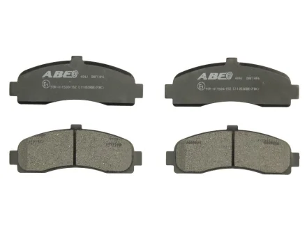 Комплект гальмівних колодок передн, NISSAN MICRA II, MICRA III 1.0-1.5D 08.92-06.10 ABE C11053ABE