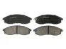 Комплект гальмівних колодок передн, MITSUBISHI COLT VI, DELICA / SPACE GEAR, ECLIPSE, ECLIPSE II, ECLIPSE III, L 300 III, L200, L400, LANCER IV, LANCER V, LANCER VII, LANCER VIII 0.7-3.5 03.80- ABE C11074ABE (фото 1)