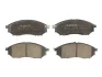 Комплект гальмівних колодок передн, INFINITI EX, FX, G, M, M35, M37, M45, Q45 III, Q60, Q70, QX50 I, QX70 NISSAN AVENIR, CEDRIC, MAXIMA VI, MURANO I, MURANO II, NAVARA 1.2-5.6 07.82- ABE C11078ABE (фото 1)