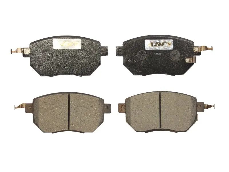 Комплект гальмівних колодок передн, INFINITI EX, FX, G, M35, M45 NISSAN ALTIMA, AVENIR, MAXIMA / MAXIMA QX IV, MAXIMA VI, MURANO I, MURANO II, NAVARA, NAVARA NP300, STAGEA 2.0-4.5 09.96- ABE C11093ABE (фото 1)