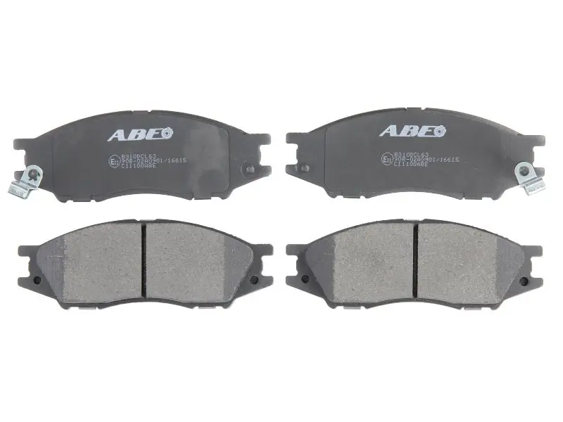Комплект гальмівних колодок передн, NISSAN AD, ALMERA CLASSIC, ALMERA II, SENTRA V, WINGROAD / AD 1.3-2.2D 06.99- ABE C11100ABE (фото 1)