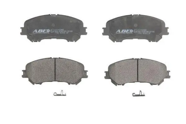 Комплект гальмівних колодок передн, NISSAN QASHQAI II, X-TRAIL, X-TRAIL III RENAULT KADJAR, KOLEOS II 1.2-2.5 11.13- ABE C11102ABE (фото 1)
