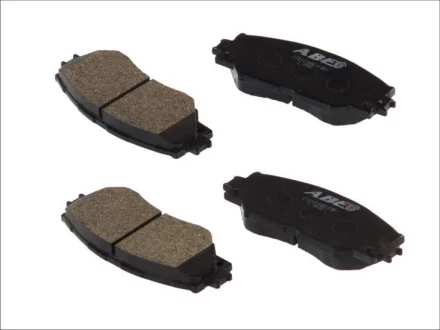 Комплект гальмівних колодок передн, LEXUS HS PONTIAC VIBE SUBARU TREZIA TOYOTA ALLION II, AURIS, BB I, BB II, CALDINA, COROLLA, HARRIER, MARK X ZIO I, MATRIX, NOAH/VOXY, PASEO 1.0-3.5 08.95- ABE C12121ABE