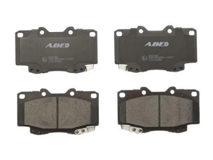 Комплект гальмівних колодок передн, TOYOTA FORTUNER, HILUX IV, HILUX V, HILUX VI, HILUX VII, LAND CRUISER 90, LAND CRUISER PRADO, PICNIC, PREVIA II 2.0-4.0 01.85- ABE C12130ABE