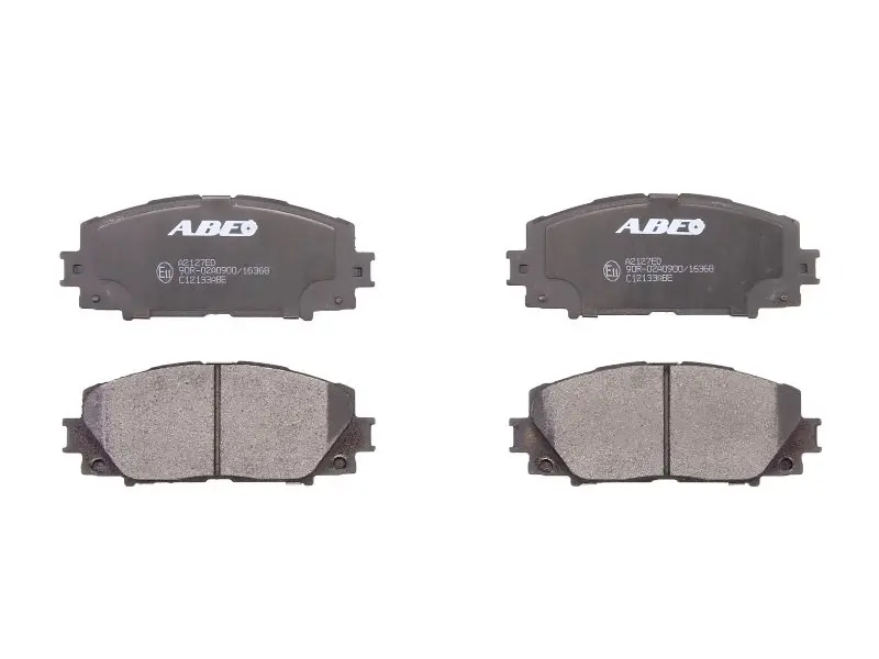 Комплект гальмівних колодок передн, LEXUS CT TOYOTA ALLION II, COROLLA, PREMIO, PRIUS, PRIUS C, PRIUS PHV, RACTIS, VERSO S, YARIS, YARIS / VIOS 1.0-1.8H 01.05- ABE C12133ABE (фото 1)