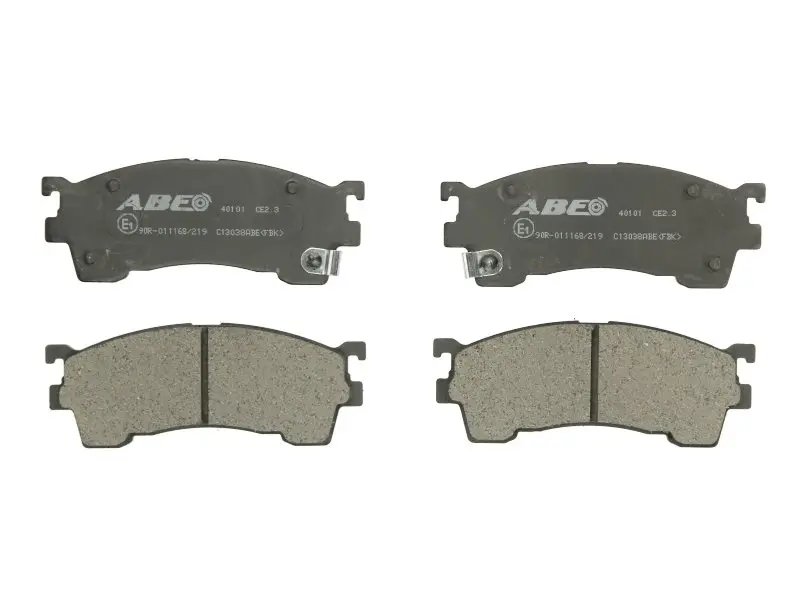 Комплект гальмівних колодок передн, FORD USA PROBE II MAZDA 323 F V, 323 F VI, 323 S VI, 626 IV, 626 V, E, MX-6, PREMACY, XEDOS 6 1.5-2.5 08.91-03.05 ABE C13038ABE (фото 1)