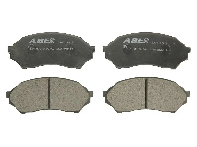 Комплект гальмівних колодок передн, MAZDA 323 F VI, 323 S VI 1.3-1.6 09.98-05.04 ABE C13045ABE (фото 1)