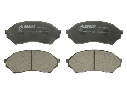 Комплект гальмівних колодок передн, MAZDA 323 F VI, 323 S VI 1.3-1.6 09.98-05.04 ABE C13045ABE
