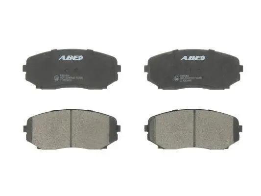 Комплект гальмівних колодок передн, FORD USA EDGE LINCOLN MKX MAZDA CX-5, CX-7, CX-9 MITSUBISHI ECLIPSE CROSS, GRANDIS, OUTLANDER III, PAJERO PININ I, PAJERO SPORT III 1.5-3.7 10.99- ABE C13061ABE (фото 1)