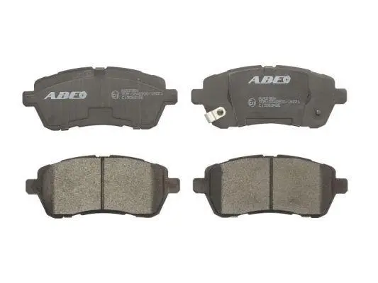 Комплект гальмівних колодок передн, DAIHATSU CUORE VII, MATERIA, SIRION FORD B-MAX, FIESTA, FIESTA VI, FIESTA VII MAZDA 2 SUBARU JUSTY IV SUZUKI BALENO, SWIFT IV, SWIFT V 1.0-1.6D 01.05- ABE C13063ABE (фото 1)