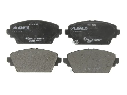 Комплект гальмівних колодок передн, HONDA ACCORD VI MG ZR, ZS NISSAN ALMERA TINO, PRIMERA 1.6-2.5 03.97- ABE C14042ABE