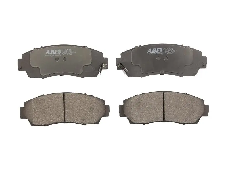 Комплект гальмівних колодок передн, HONDA ACCORD IV, ACCORD IX, ACCORD V, ACCORD VI, ACCORD VII, ACCORD VIII, CIVIC VIII, CIVIC X, CROSSTOUR I, CR-V I, CR-V II, CR-V III, CR-V IV 1.3-3.7 09.89- ABE C14059ABE (фото 1)