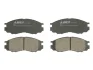 Комплект гальмівних колодок передн, MITSUBISHI COLT VI, DELICA / SPACE GEAR, ECLIPSE, ECLIPSE II, ECLIPSE III, L 300 III, L200, L400, LANCER IV, LANCER V, LANCER VII, LANCER VIII 0.7-3.5 03.80- ABE C15000ABE (фото 1)