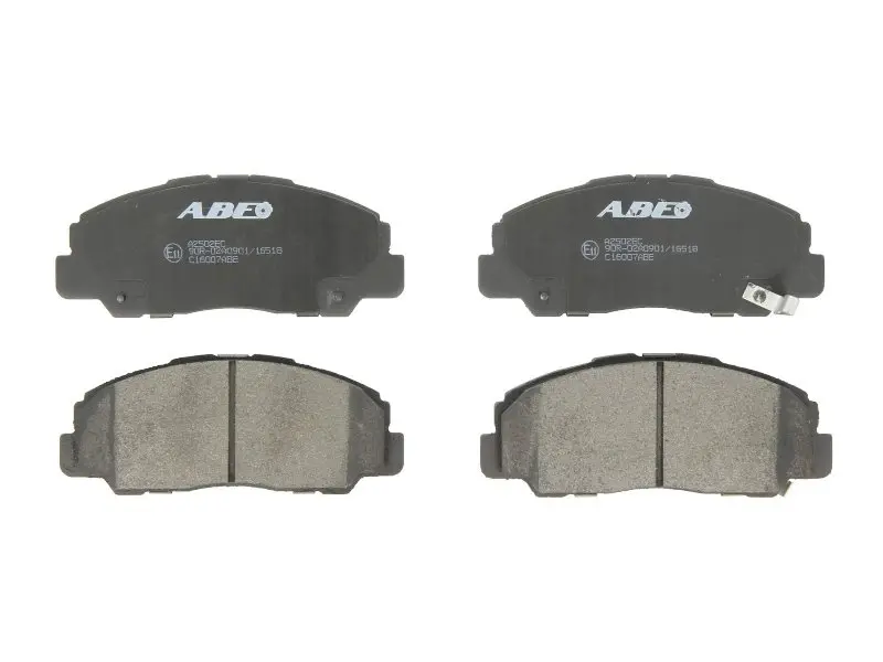 Комплект гальмівних колодок передн, DAIHATSU FEROZA, ROCKY, RUGGER, TAFT 1.6-2.8D 08.78-12.99 ABE C16007ABE (фото 1)