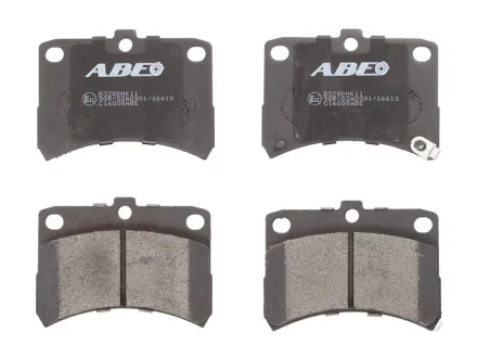 Комплект гальмівних колодок передн, DAIHATSU CUORE V, CUORE VI, HIJET 0.7-1.5 07.86- ABE C16008ABE