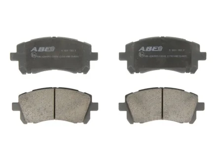 Комплект гальмівних колодок передн, SUBARU FORESTER, IMPREZA, LEGACY II, LEGACY III, LEGACY OUTBACK, OUTBACK 2.0-3.0 03.94-09.13 ABE C17011ABE