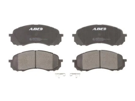 Комплект гальмівних колодок передн, SUBARU FORESTER, IMPREZA, LEGACY III, LEGACY V, OUTBACK 1.5-3.0 09.98- ABE C17015ABE