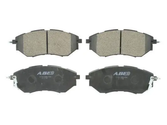 Комплект гальмівних колодок передн, SUBARU FORESTER, IMPREZA, LEGACY III, LEGACY IV, LEGACY V, LEGACY VI, LEVORG, OUTBACK, TRIBECA, XV 1.5-3.6 08.00- ABE C17017ABE (фото 1)