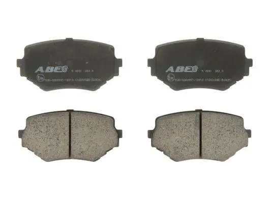 Комплект гальмівних колодок передн, SUZUKI GRAND VITARA I, VITARA, XL-7 1.6-2.7 12.94-08.06 ABE C18001ABE (фото 1)