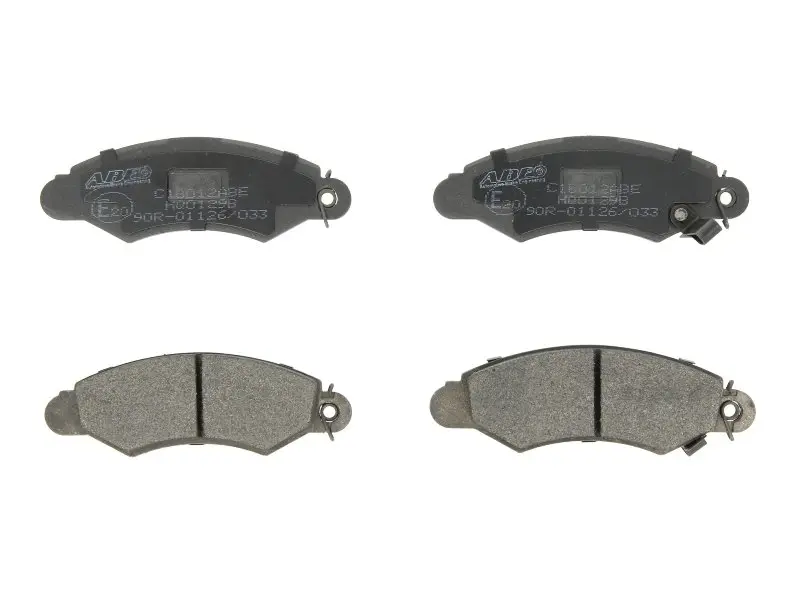 Комплект гальмівних колодок передн, SUBARU JUSTY II SUZUKI SWIFT II, WAGON R 1.0/1.3 03.89-12.05 ABE C18012ABE (фото 1)