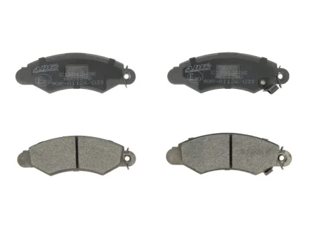 Комплект гальмівних колодок передн, SUBARU JUSTY II SUZUKI SWIFT II, WAGON R 1.0/1.3 03.89-12.05 ABE C18012ABE
