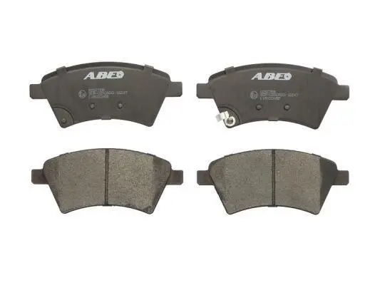 Комплект гальмівних колодок передн, FIAT SEDICI NISSAN JUKE, TIIDA RENAULT LATITUDE SUZUKI SX4 1.5-2.0D 05.04- ABE C18020ABE (фото 1)