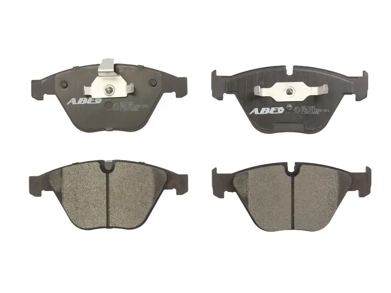 Комплект гальмівних колодок передн, BMW 1 (E82), 3 (E90), 3 (E91), 3 (E92), 3 (E93), 5 (E60), 5 (E61), 6 (E63), 6 (E64), 7 (E65, E66, E67), X1 (E84), Z4 (E89) 2.0-6.0 07.01-08.16 ABE C1B014ABE (фото 1)