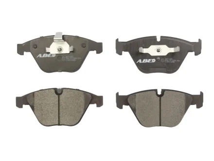 Комплект гальмівних колодок передн, BMW 1 (E82), 3 (E90), 3 (E91), 3 (E92), 3 (E93), 5 (E60), 5 (E61), 6 (E63), 6 (E64), 7 (E65, E66, E67), X1 (E84), Z4 (E89) 2.0-6.0 07.01-08.16 ABE C1B014ABE