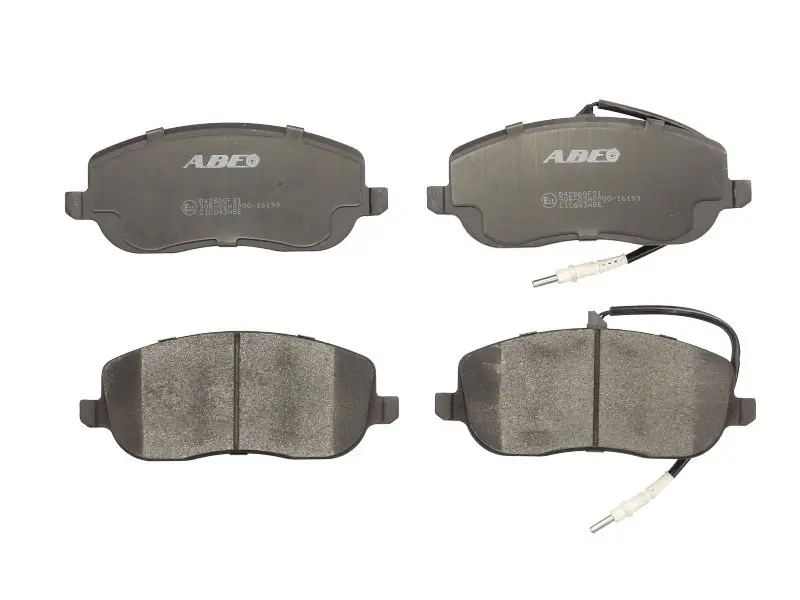 Комплект гальмівних колодок передн, CITROEN C8, JUMPY I, JUMPY II FIAT SCUDO, ULYSSE LANCIA PHEDRA PEUGEOT 807, EXPERT 1.6-3.0 10.95- ABE C1C043ABE (фото 1)