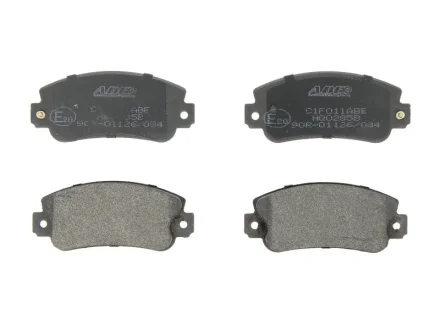 Комплект гальмівних колодок передн, DAIHATSU CHARADE I FIAT 131, 147, 900 T/E, 900 T/E PULMINO, PANDA, REGATA, RITMO, SEICENTO / 600, TEMPRA, TIPO, UNO 0.65-Electric 10.74-06.06 ABE C1F011ABE