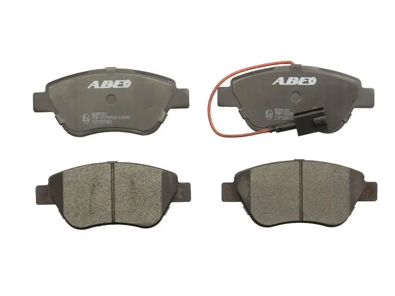 Комплект гальмівних колодок передн, ABARTH 500 / 595 / 695, 500C / 595C / 695C ALFA ROMEO MITO FIAT 500, 500 C, BRAVO II, DOBLO, FIORINO, GRANDE PUNTO, IDEA, LINEA, PANDA 0.9-Electric 03.01- ABE C1F059ABE (фото 1)