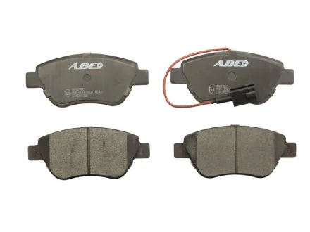 Комплект гальмівних колодок передн, ABARTH 500 / 595 / 695, 500C / 595C / 695C ALFA ROMEO MITO FIAT 500, 500 C, BRAVO II, DOBLO, FIORINO, GRANDE PUNTO, IDEA, LINEA, PANDA 0.9-Electric 03.01- ABE C1F059ABE