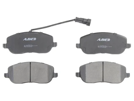 Комплект гальмівних колодок передн, FIAT CROMA 1.9D/2.4D 06.05-12.11 ABE C1F064ABE