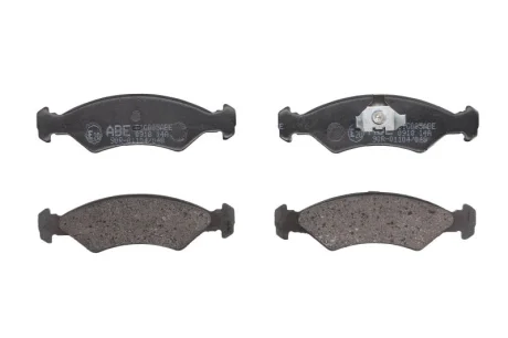 Комплект гальмівних колодок передн, FORD FIESTA, FIESTA I, FIESTA II 0.9-1.6D 05.76-11.89 ABE C1G005ABE